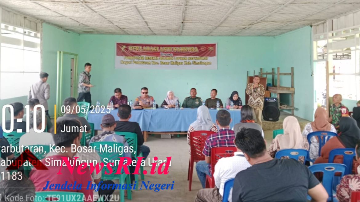 War on Drugs, Forkopicam dan Masyarakat Nagori Parbutaran Deklarasi Anti Narkotika