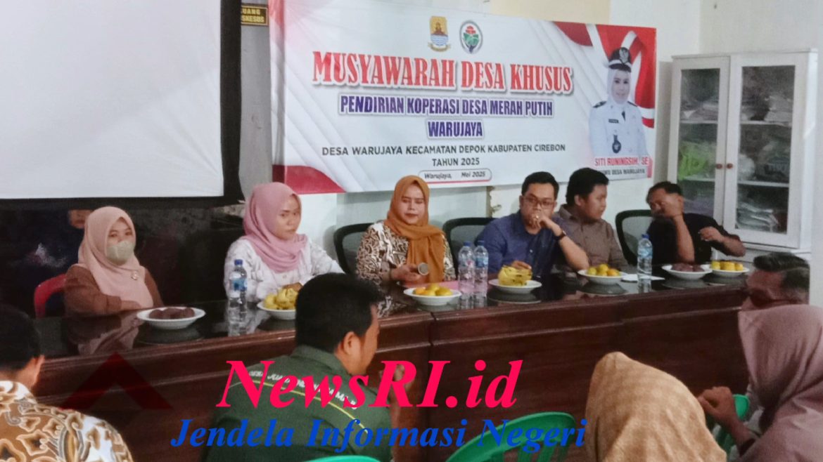Menuju Kemandirian Ekonomi Desa, Pemdes Desa Warujaya Gelar Musdesus Pembentukan Kopdes Merah Putih