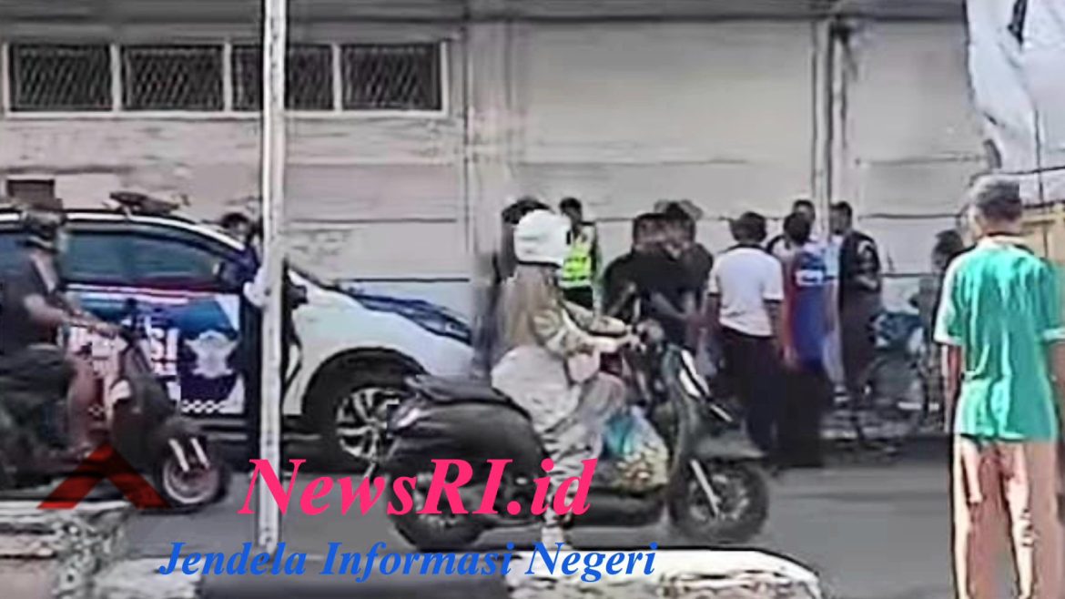 Saat Lakukan Razia, Satu Orang Anggota Satlantas Polres Tebing Tinggi Korban Lakalantas