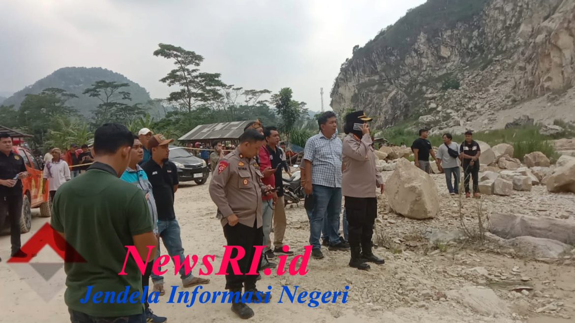Tambang Batu Alam Desa Cipanas Kecamatan Dukupuntang Longsor dan Menelan Korban Jiwa