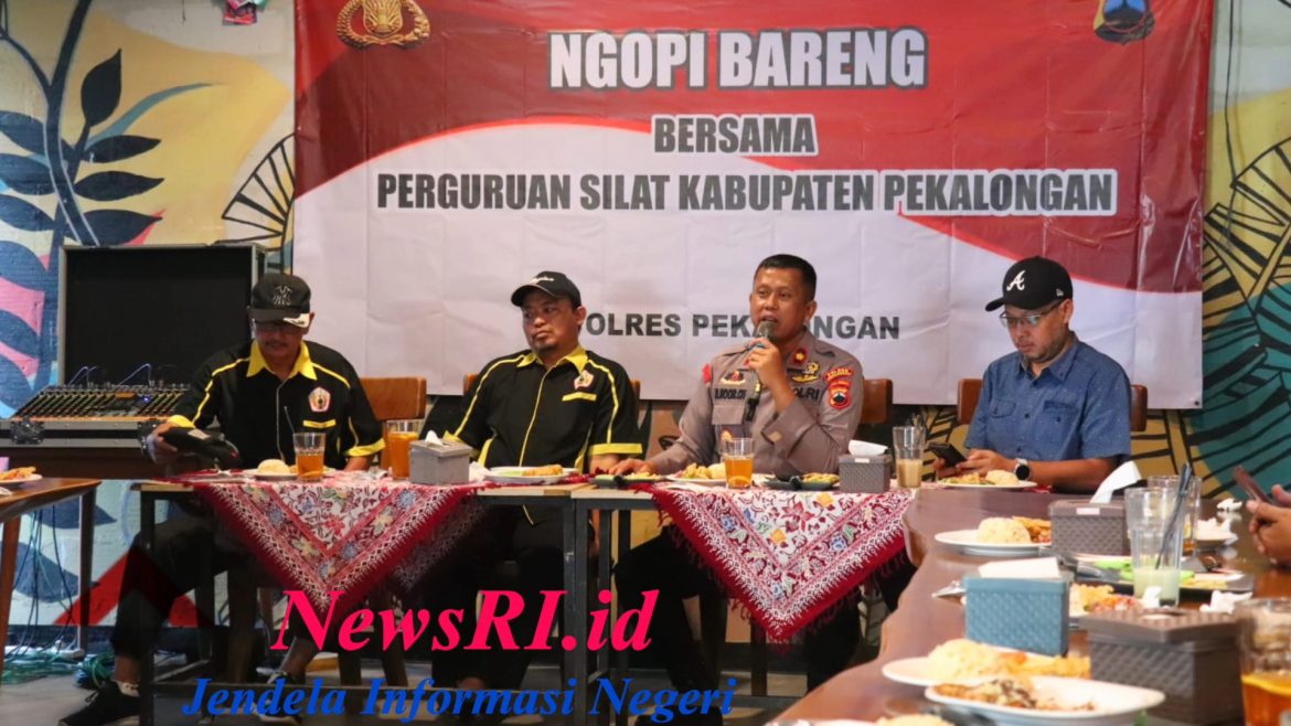 Polres Pekalongan Ngopi Bareng IPSI Kabupaten Pekalongan, Ucapkan Hari Bhayangkara Ke-79