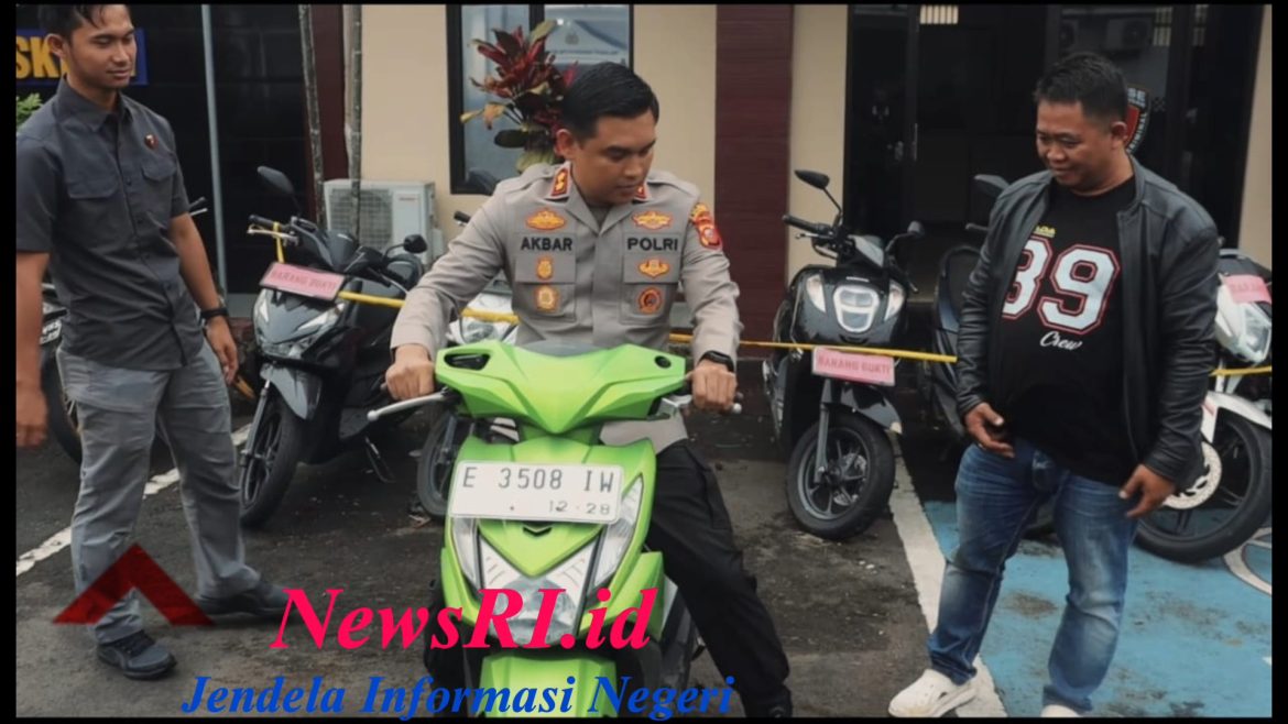 Senangnya Aja, Motor Yang Dicuri Kembali Lagi. Terima Kasih Polres Kuningan