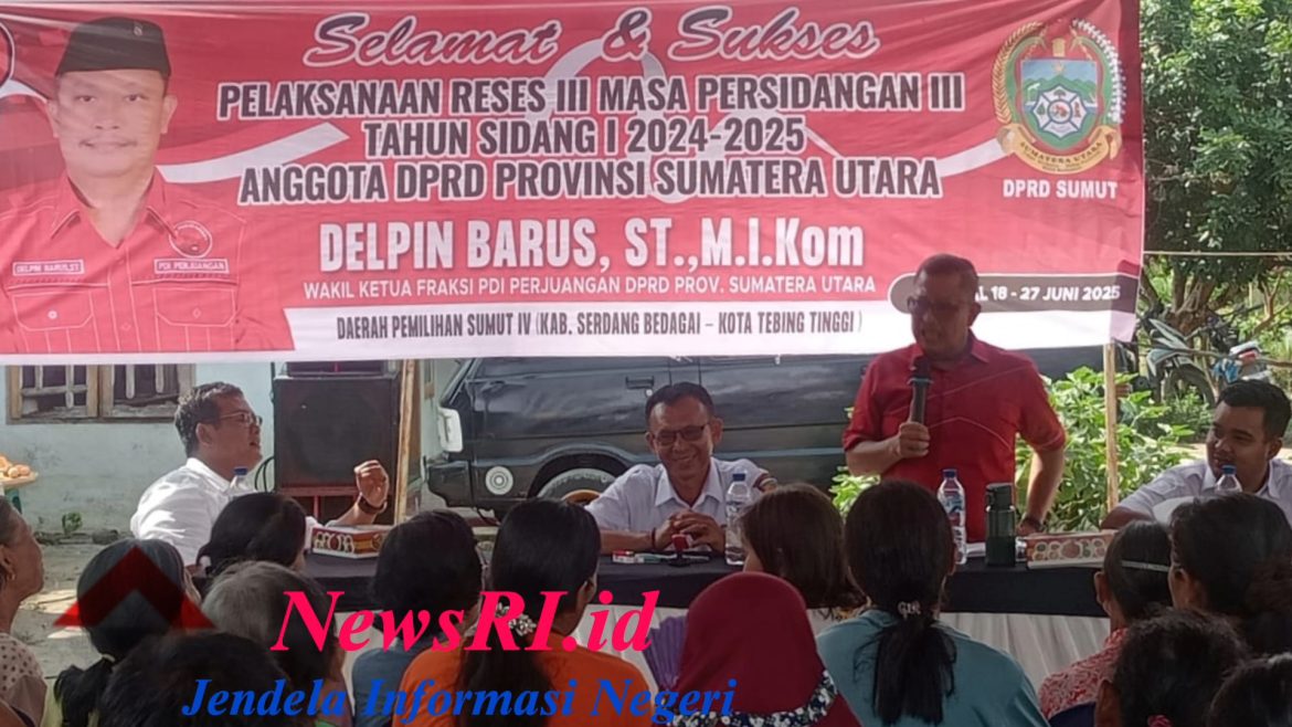 Anggota DPRD Sumut Delpin Barus Gelar Reses III, Dengar Aspirasi Masyarakat Serdang Bedagai