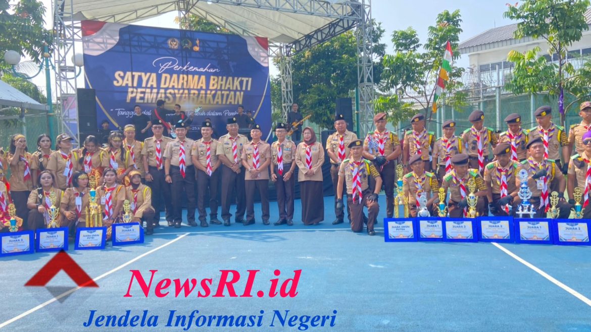 Plt. Kalapas Narkotika Cirebon Hadiri Penutupan Perkemahan Satya Dharma Bhakti Pemasyarakatan di Lapas Cibinong