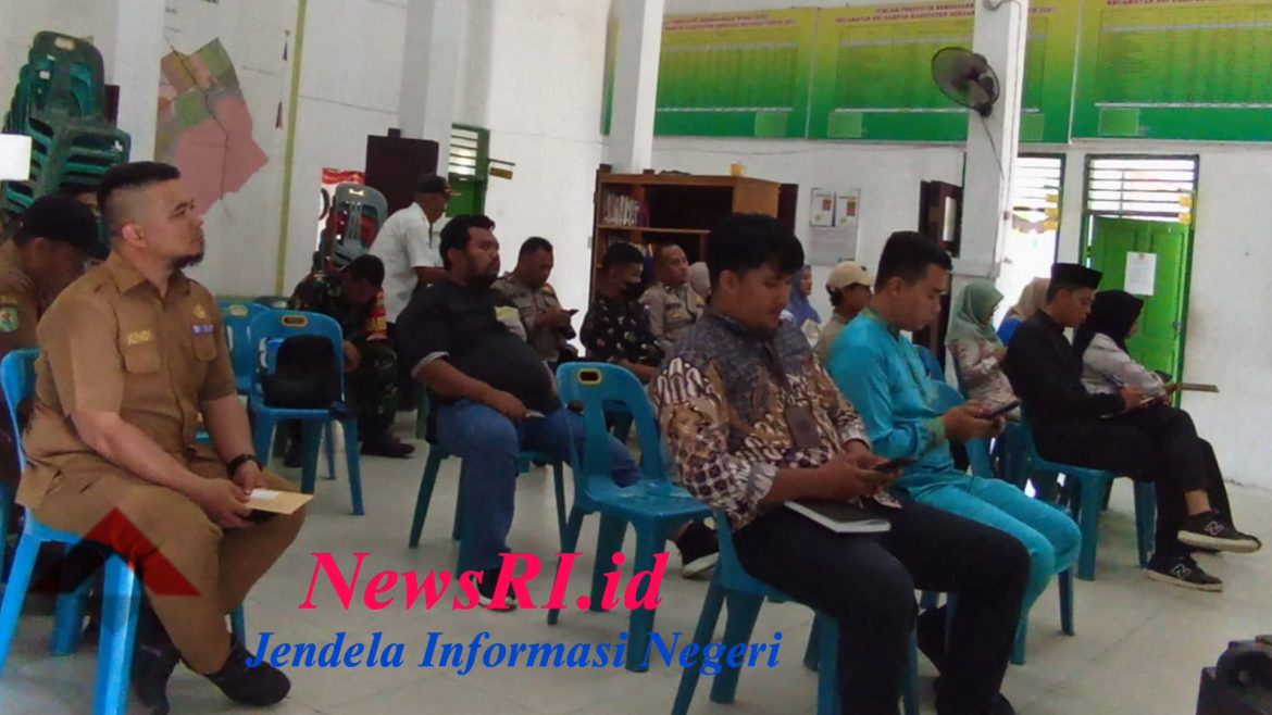 Camat Sei Rampah Pimpin Rapat Koordinasi Ketahanan Pangan