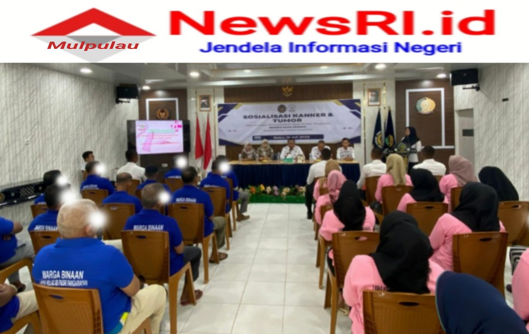 Peduli Kesehatan, Yayasan Binaan Kanker Nusantara Sosialisasikan Kanker dan Tumor di Lapas Pasir Pengaraian Rohul