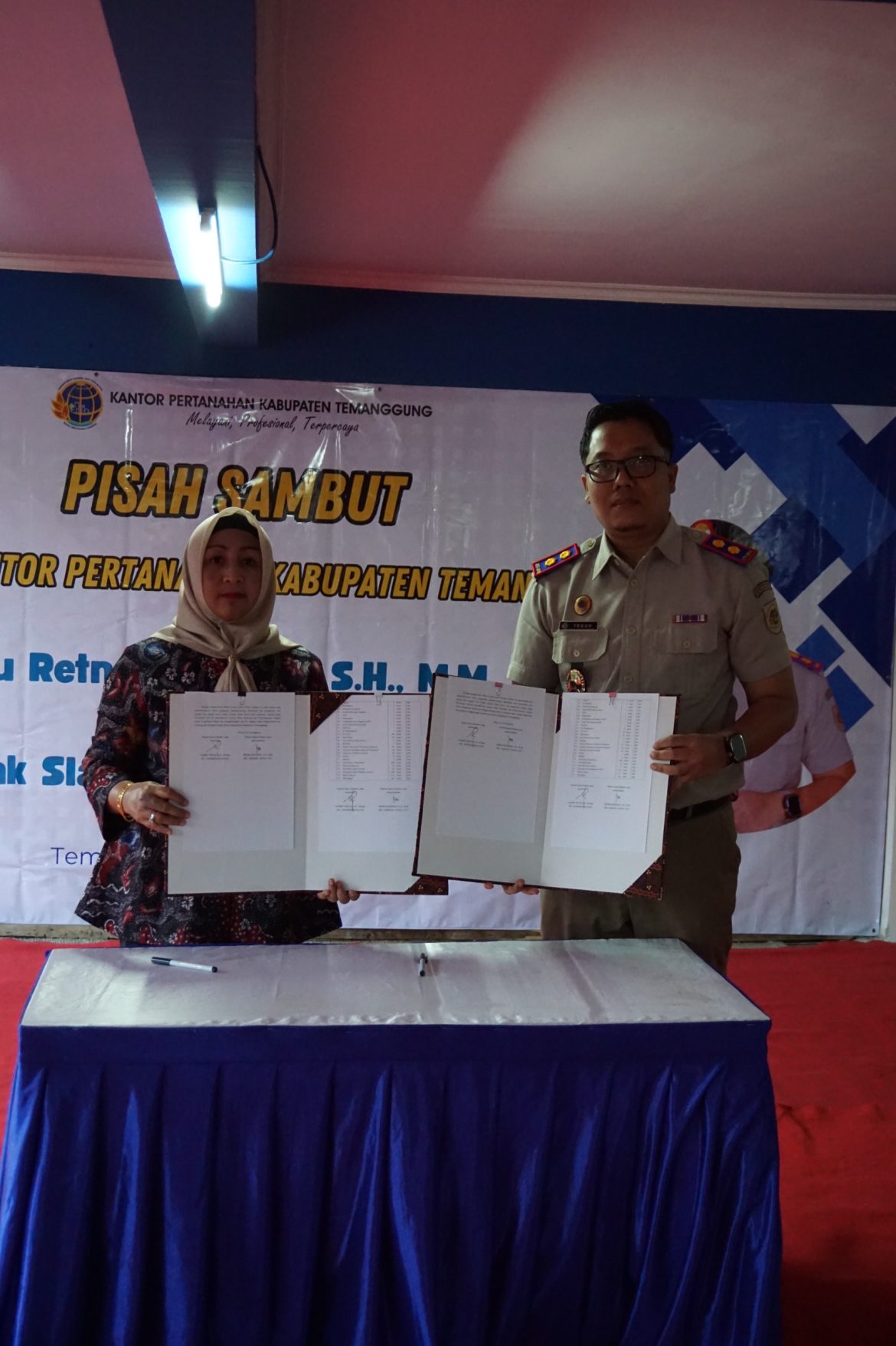 Pisah Sambut Kepala Kantor Pertanahan Kabupaten Temanggung