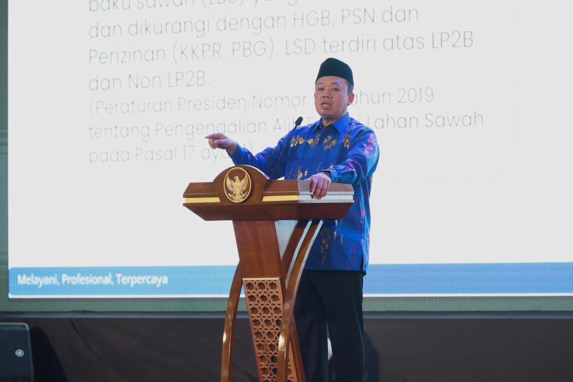 Pesan Menteri Nusron dalam Forum Pembangunan Wilayah di Sulteng: Tata Ruang Harus Ketat demi Jaga Ketahanan Pangan