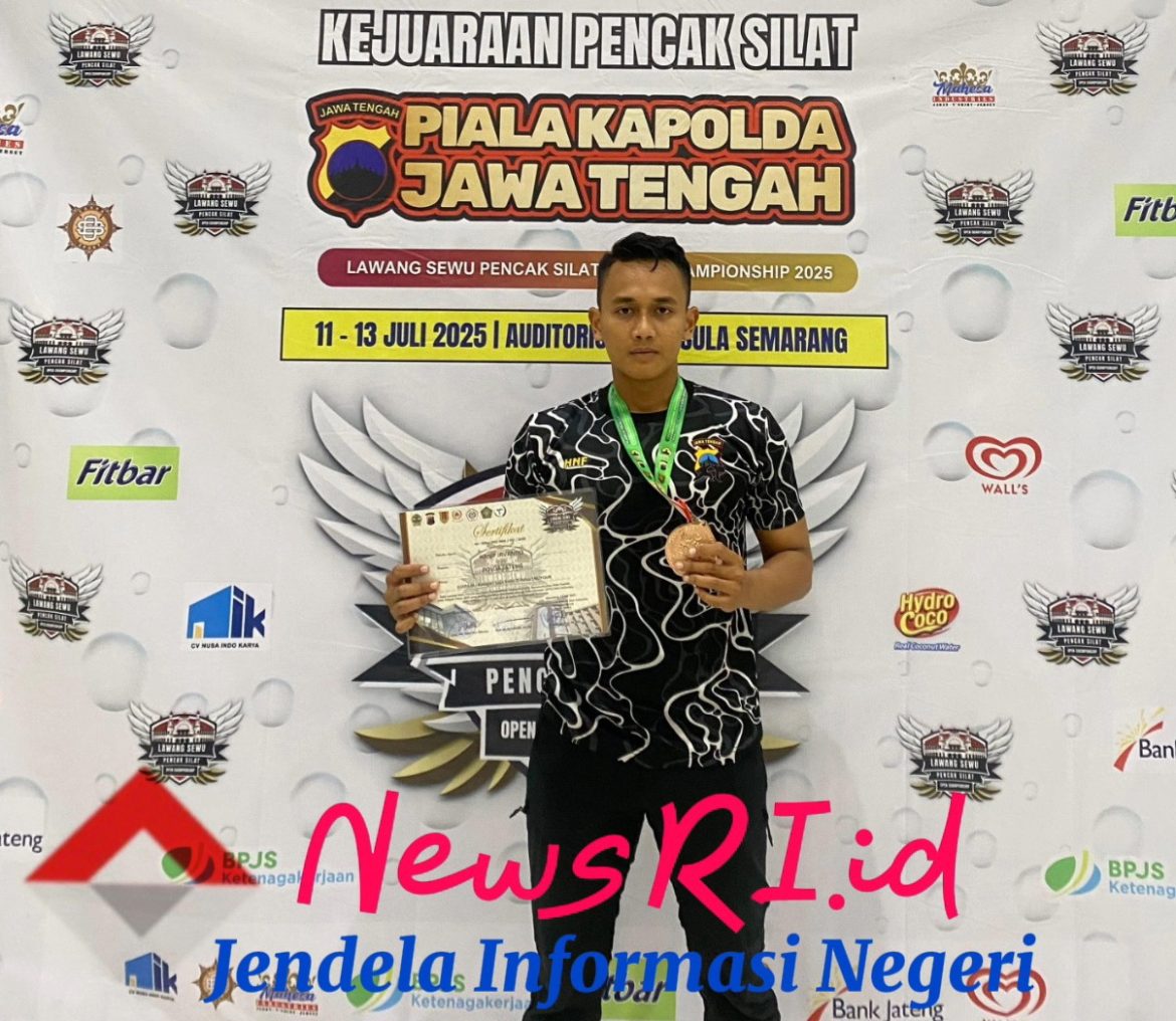 Bripda Hanif Irvando Raih Juara 3 pada Kejuaraan Pencak Silat Piala Kapolda Jateng 2025