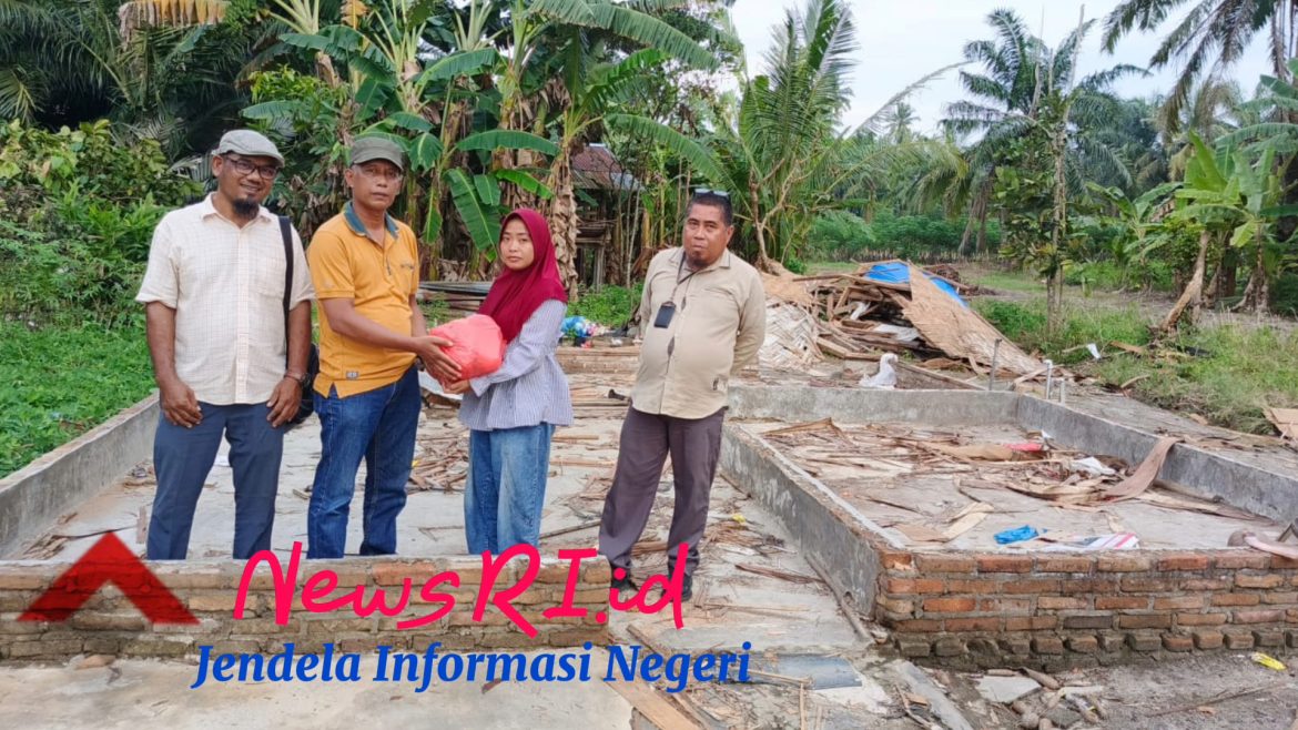 SMSI dan LIRA Serdang Bedagai Salurkan Bantuan Kepada Korban Angin Puting Beliung