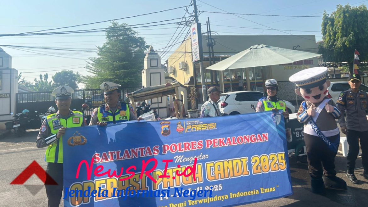 Sosialisasi Ops Patuh Candi 2025, Satlantas Polres Pekalongan Gelar Art Policing di Car Free Day Alun-Alun Kajen