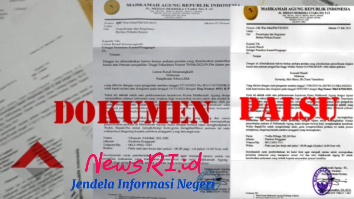 Beredar Dokumen Palsu, Panitera Tegaskan Mahkamah Agung Tidak Berkorespondensi dengan Pihak Berperkara