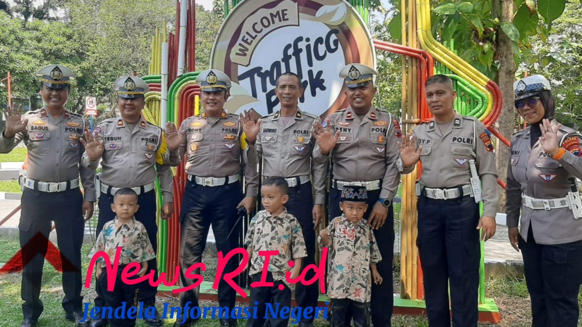 Tumbuhkan Budaya Tertib Berlalu Lintas Sejak Dini, Polres Pekalongan Terima Penilaian Taman Lalu Lintas dari Polda Jateng
