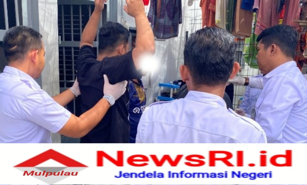 Cegah Barang Terlarang, Lapas Pasir Pengaraian Razia Acak Kamar Hunian