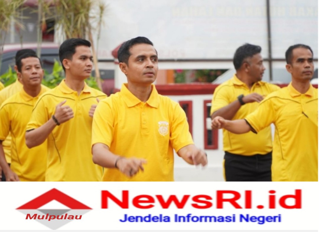 Sambut HUT RI ke 80, Polres Rohul Gelar Olahraga Bersama Masyarakat