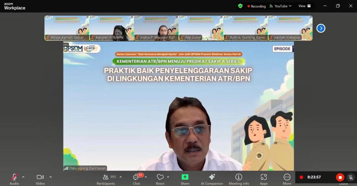 Menuju Predikat SAKIP A, Kementerian ATR/BPN Fokus Perkuat Tujuh Pra-Kondisi