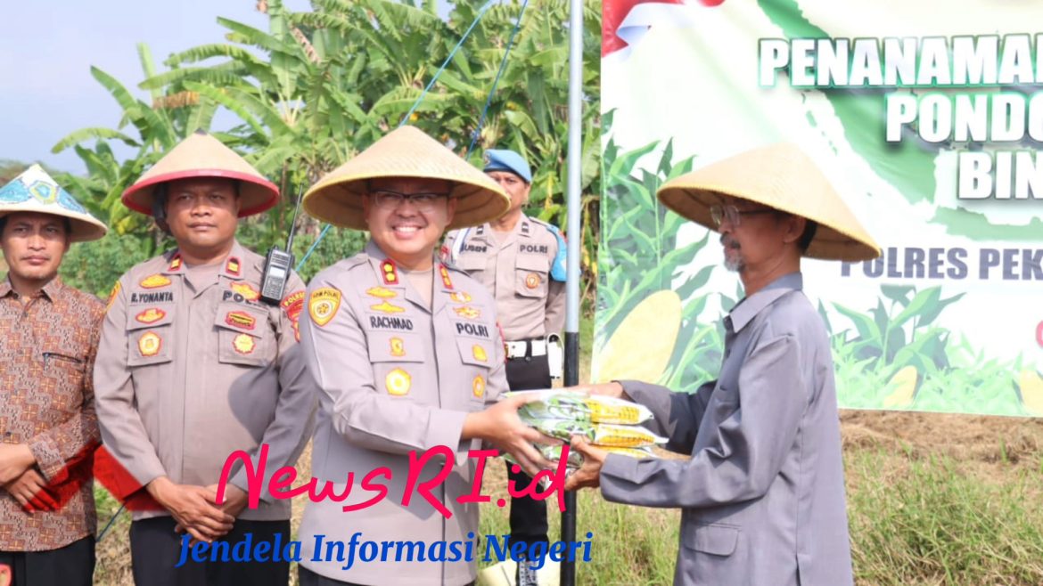 Polres Pekalongan Gandeng Ponpes Tanam Jagung, Dukung Ketahanan Pangan Nasional