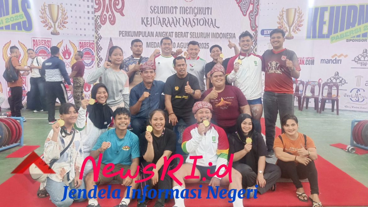 Riau Raih Juara Umum Sabet 14 Emas di Kejurnas Sumut 2025