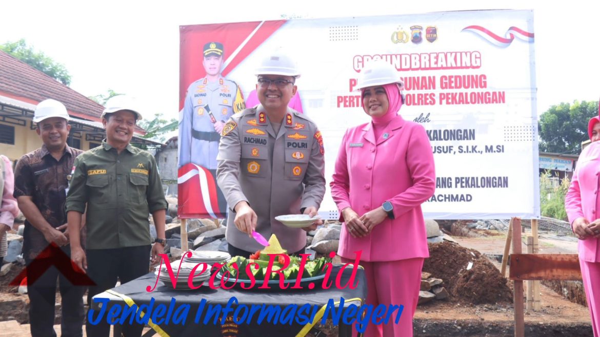 Groundbreaking Gedung Pertemuan Polres Pekalongan, Ditarget Rampung 150 Hari