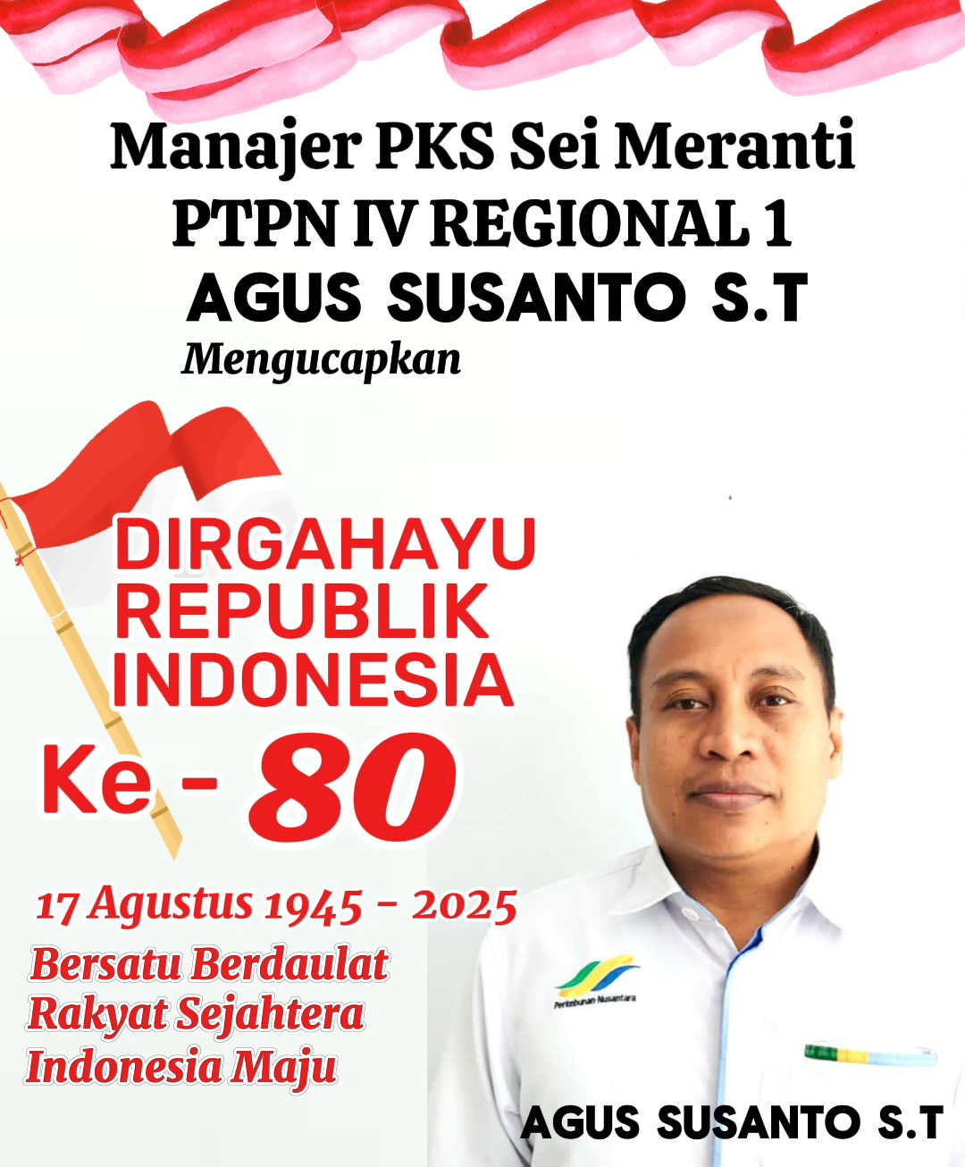 Sambut HUT Ke-80 RI, Manajemen PKS Sei Meranti Gelar Berbagai Kegiatan Olahraga